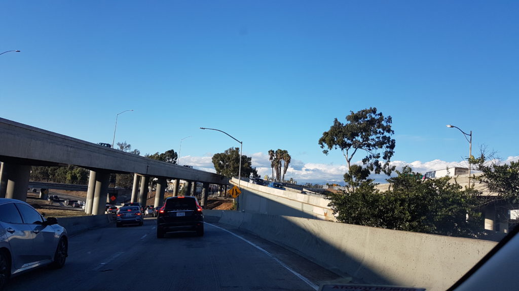 highway entre Long Beach et Hollywood