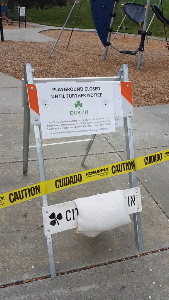 playground closed until further notice